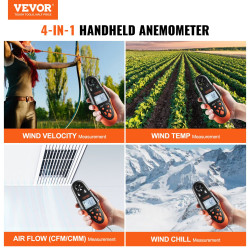 VEVOR Bluetooth Handheld Anemometer