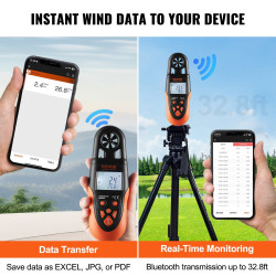 VEVOR Bluetooth Handheld Anemometer